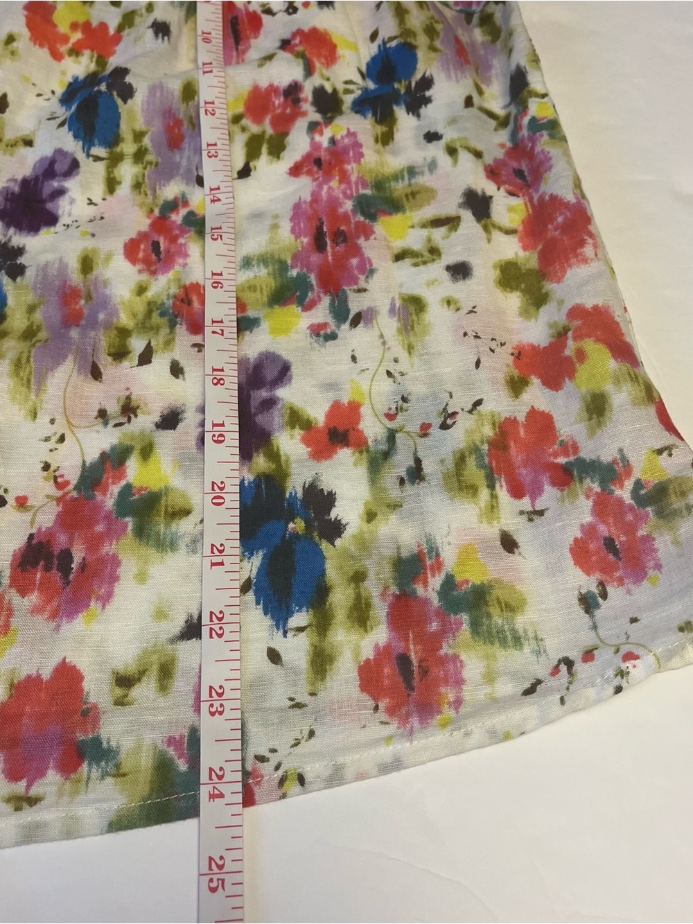 Floral Print Tie-Front Blouse - White/Multi - Picture 11 of 11